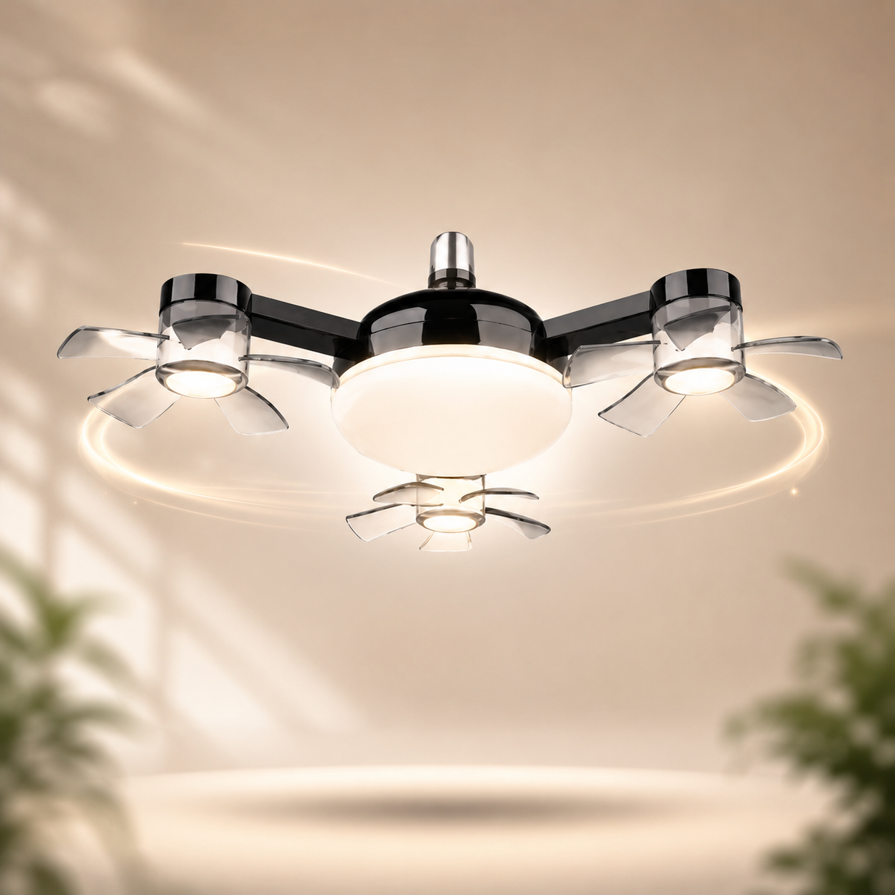 Drone Flying LED Fan Light