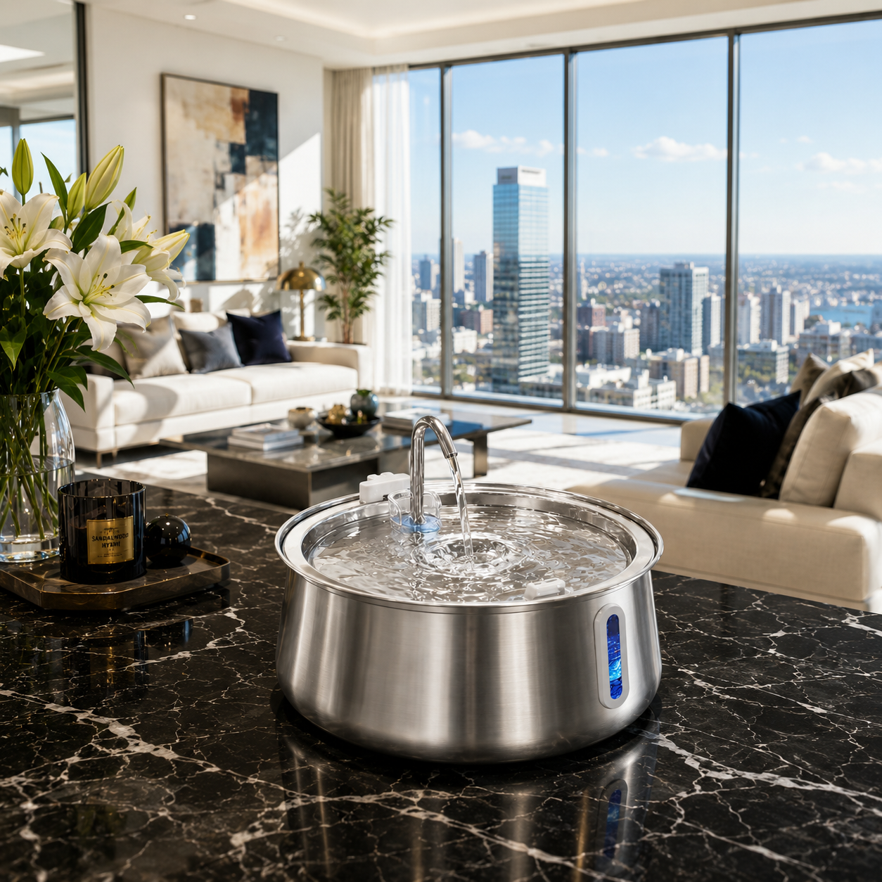 Abouty Stainless Steel Pet Water Dispenser