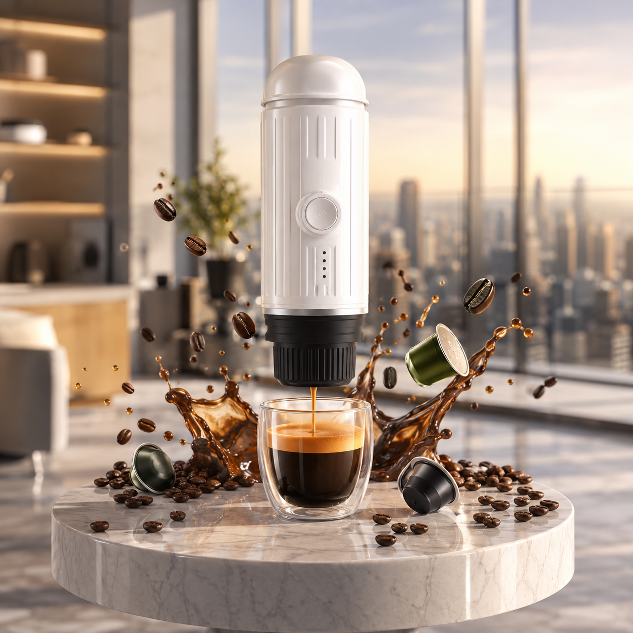 Car Capsule Coffee Machine USB Heater
